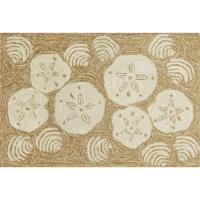 Liora Manne Frontporch Shell Toss Indoor/Outdoor Rug - Natural, 30" By 48"