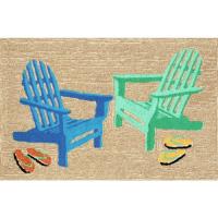 Liora Manne Frontporch Adirondack Indoor/Outdoor Rug - Natural, 30" By 48"