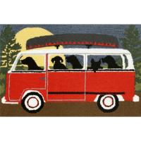 Liora Manne Frontporch Camping Trip Indoor/Outdoor Rug - Red, 30" By 48"