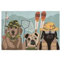 Liora Manne Frontporch Fishing Patrol Indoor/Outdoor Rug - Multi, 30" By 48"