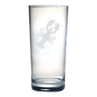 Lobster Etched Hi-Ball Glass Set