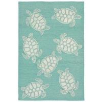 Liora Manne Capri Turtle Indoor/Outdoor Rug - Blue, 42" By 66"