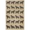 Liora Manne Frontporch Doggies Indoor/Outdoor Rug - Natural, 42" By 66"