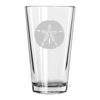 Sand Dollar Etched Hi-Ball Glass Set