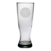 Sand Dollar Etched Grand Pilsner Glass Set