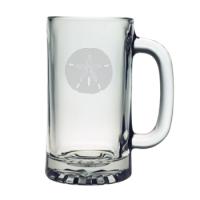 Sand Dollar Etched Sports Beer Mug Set