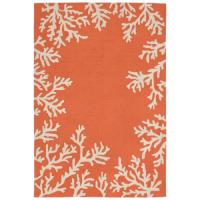Liora Manne Capri Coral Bdr Indoor/Outdoor Rug - Orange, 7'6" By 9'6"