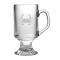 Crab Etched Footed Mug Glass Set