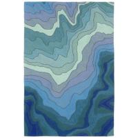 Liora Manne Ravella Mykonos Indoor/Outdoor Rug - Blue, 7'6" By 9'6"