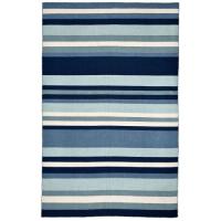 Liora Manne Sorrento Tribeca Indoor/Outdoor Rug - Blue, 7'6" By 9'6"