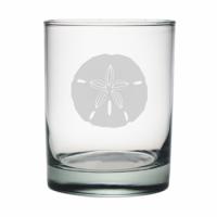 Sand Dollar Etched Dor Glass Set