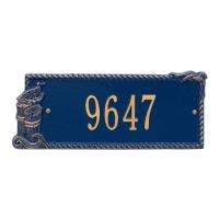 Personalized Seagull Rectangle Plaque, Blue / Gold