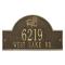 Personalized Adirondack Arch Plaque, Antique Brass