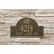 Personalized Adirondack Arch Plaque, Antique Brass