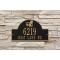 Personalized Adirondack Arch Plaque, Black / Gold