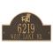 Personalized Adirondack Arch Plaque, Bronze / Gold