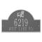 Personalized Adirondack Arch Plaque, Pewter Silver