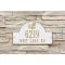 Personalized Adirondack Arch Plaque, White / Gold