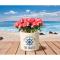Personalized Life Is Better On A Boat Crock, Bristol Crock With Dark Blue Etching
