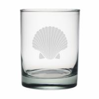 Scallop Shell Etched DOR Glass Set