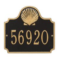Personalized Conch Plaque, Black / Gold