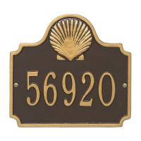 Personalized Conch Plaque, Bronze / Gold