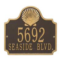Personalized Conch Plaque, Bronze / Gold