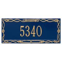Personalized Sailor'S Knot Plaque, Blue / Gold