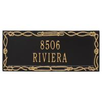 Personalized Sailor'S Knot Plaque, Black / Gold