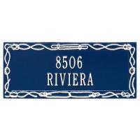 Personalized Sailor'S Knot Plaque, Blue / White