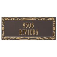 Personalized Sailor'S Knot Plaque, Bronze / Gold