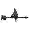 30" Sailboat Accent Weathervane, Black