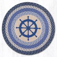 Nautical Wheel Round  Rug