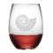 Nautilus Shell, Stemless Glass, 15Oz.,  S/4