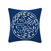 SAND DOLLAR HOOK Plillow 10X10" 100% WOOL & POLY