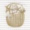 Sea Life Collection II Embroidery Linen Guest Towel