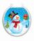 Snowman Toilet Seat Decoration