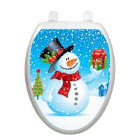 Snowman Toilet Seat Decoration