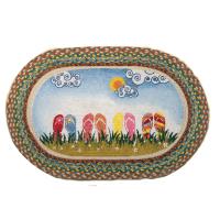 Flip Flop Oval Patch Rug