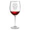 Day Of The Dead Etched Stemmed Wine Glass Set