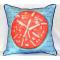 Coral Sand Dollar Blue Indoor Outdoor Pillow