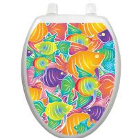 Fish Frenzy Toilet Seat Decoration