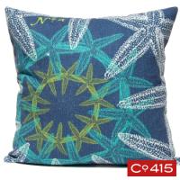 Starfish Suzani Pillow - Ocean