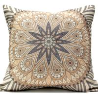 Medallion 5 Pillow - Gray