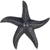Brass Starfish Doorbell In Pewter