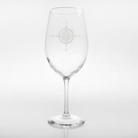 Compass Rose Large Wine Glass 18oz Set of 4
