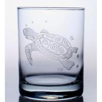 Sea Turtle Double Old Fashion Set Of 12