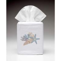 Seashell Collection Tissue Box Cover