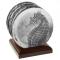 Seashore 4 Piece Coaster Set With Caddy