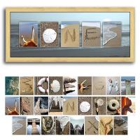 Beach Letters Name Art
